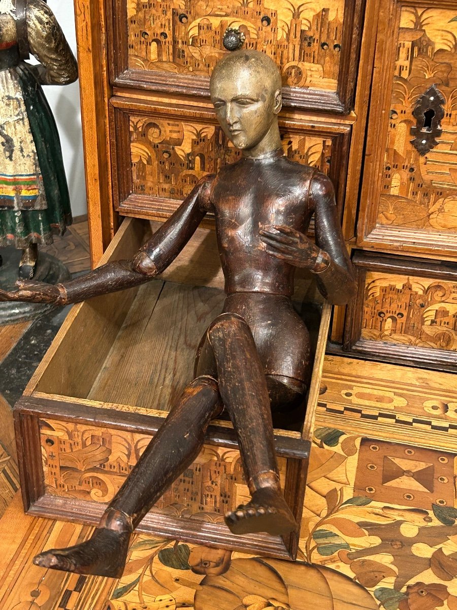 Articulated Wooden Artist's Mannequin For Painter Or Sculptor Late 18th Century -photo-2