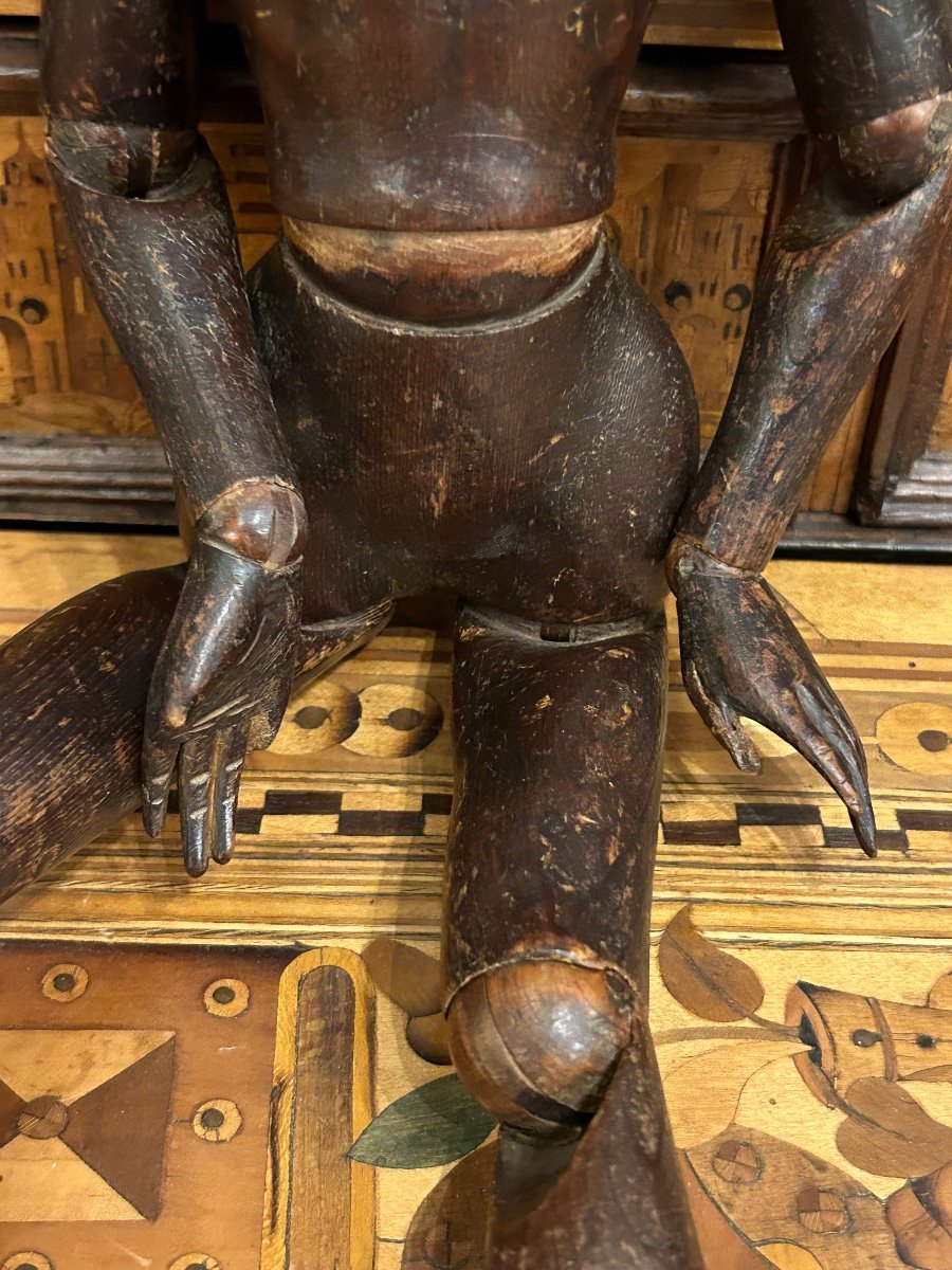 Articulated Wooden Artist's Mannequin For Painter Or Sculptor Late 18th Century -photo-3
