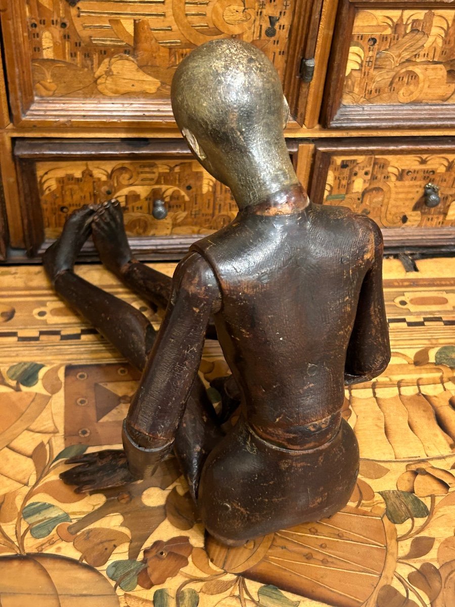 Articulated Wooden Artist's Mannequin For Painter Or Sculptor Late 18th Century -photo-5