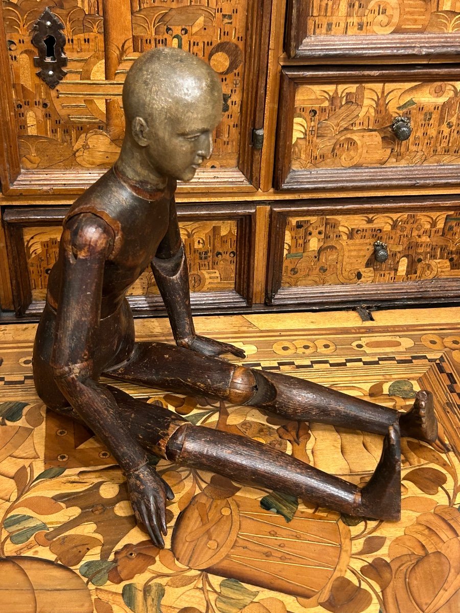 Articulated Wooden Artist's Mannequin For Painter Or Sculptor Late 18th Century -photo-8