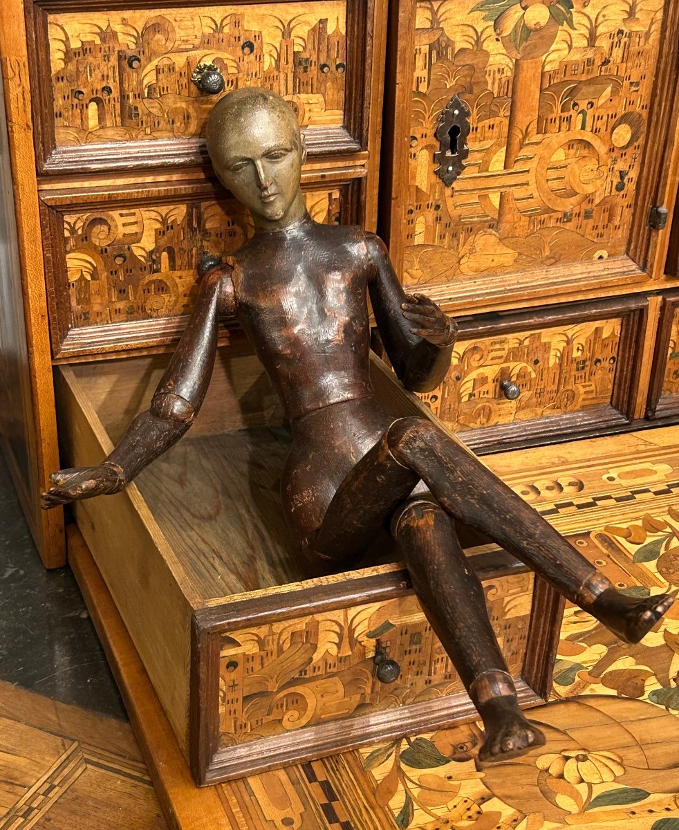 Articulated Wooden Artist's Mannequin For Painter Or Sculptor Late 18th Century 