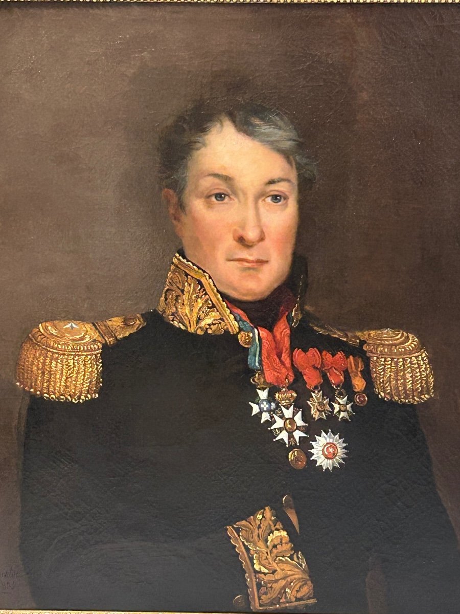 Portrait Of A Brigadier General From The Empire Period - Oil On Canvas, Early 19th Century -photo-3