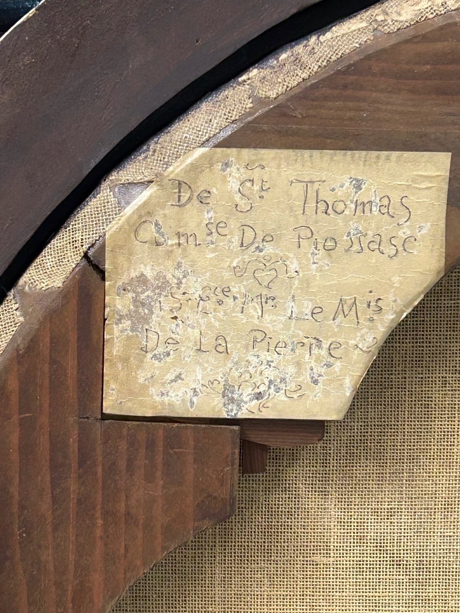 école Française - Portrait De Femme En Ovale D’époque XVIIIème H 90 Cm-photo-6