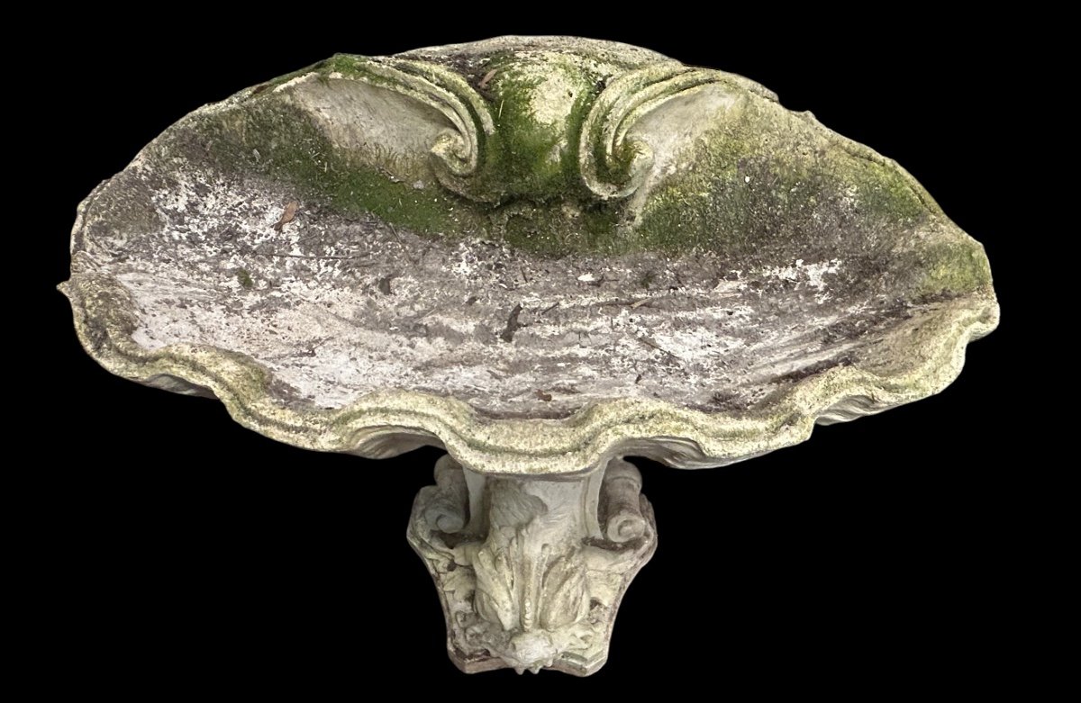 Louis XV Style Wall Fountain In Reconstituted Stone, Early 20th Century -photo-4