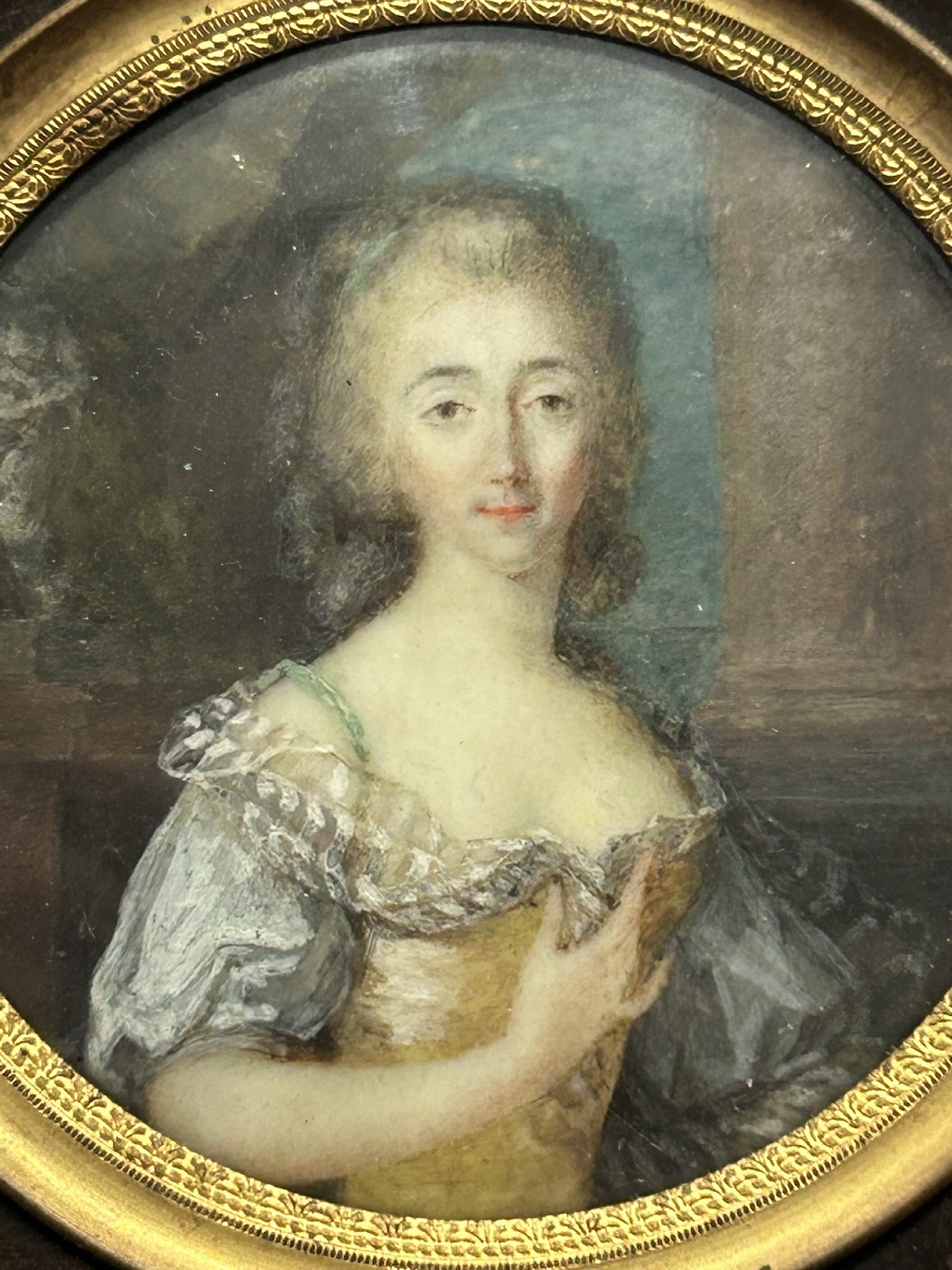 Miniature Portrait Of A Woman From The Late 18th Century -photo-3