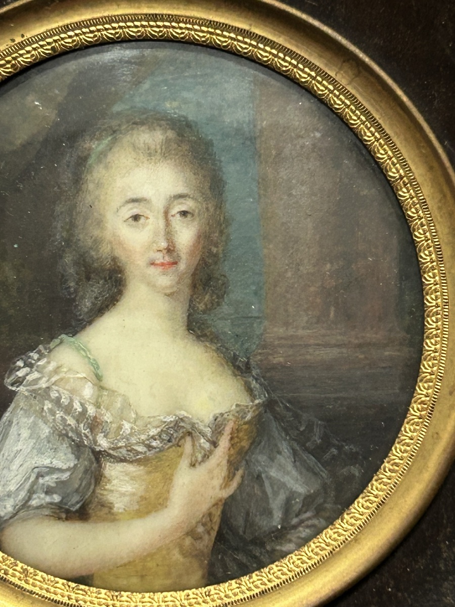 Miniature Portrait Of A Woman From The Late 18th Century -photo-1