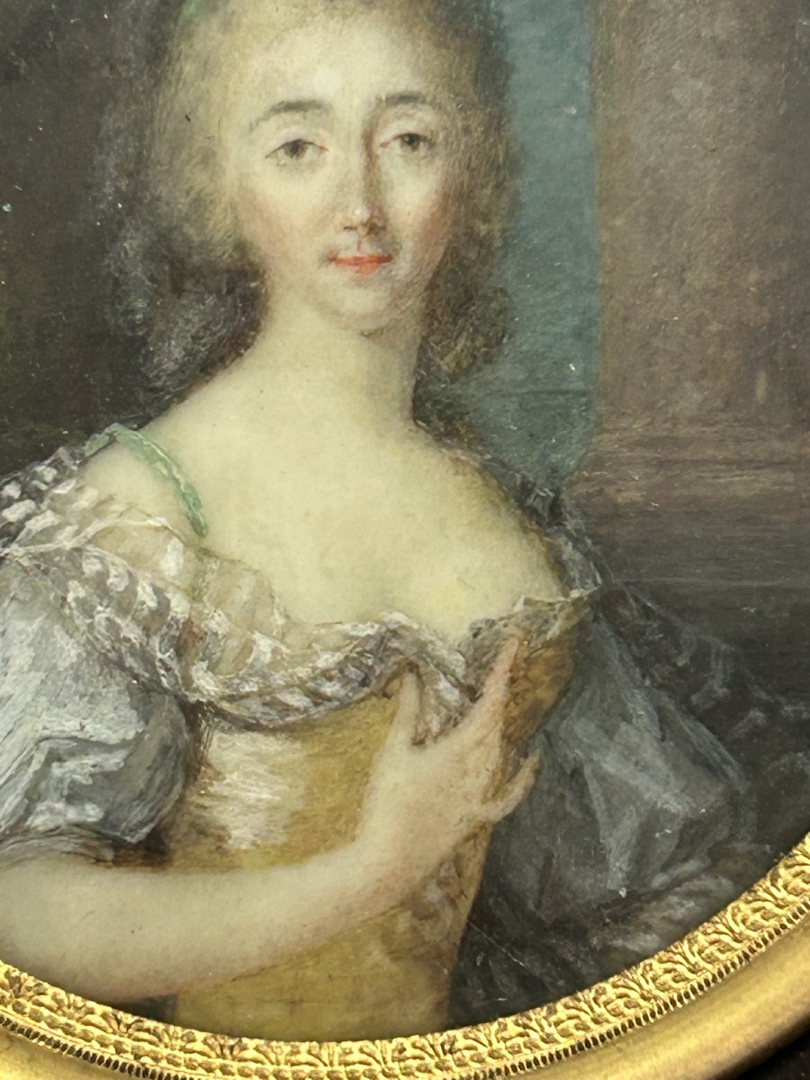 Miniature Portrait Of A Woman From The Late 18th Century -photo-3