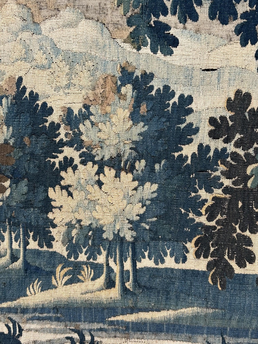 Greenery - Tapestry From The Royal Aubusson Manufactory, 18th Century, H 231 Cm-photo-4