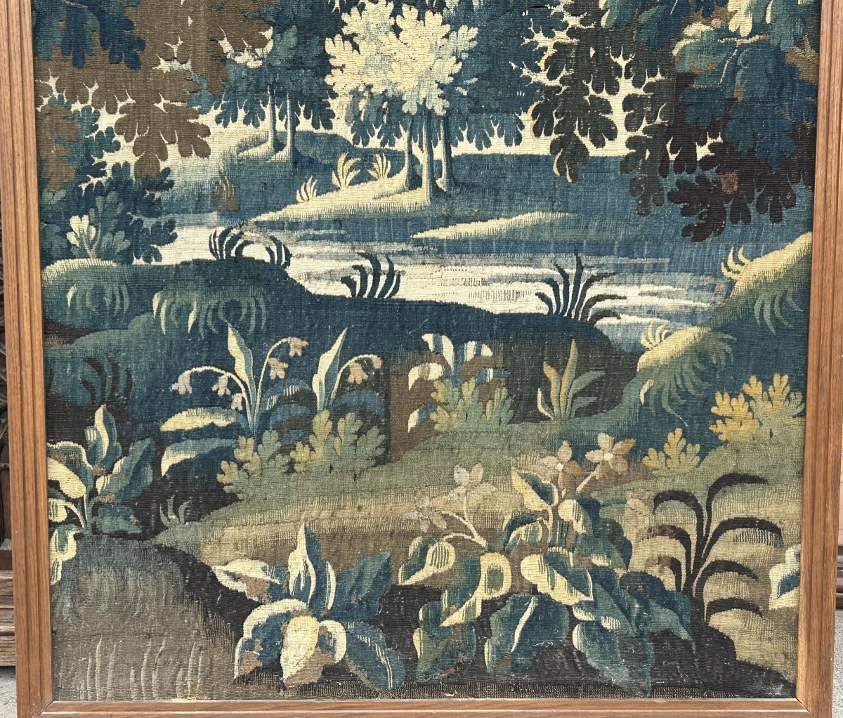 Greenery - Tapestry From The Royal Aubusson Manufactory, 18th Century, H 231 Cm-photo-1