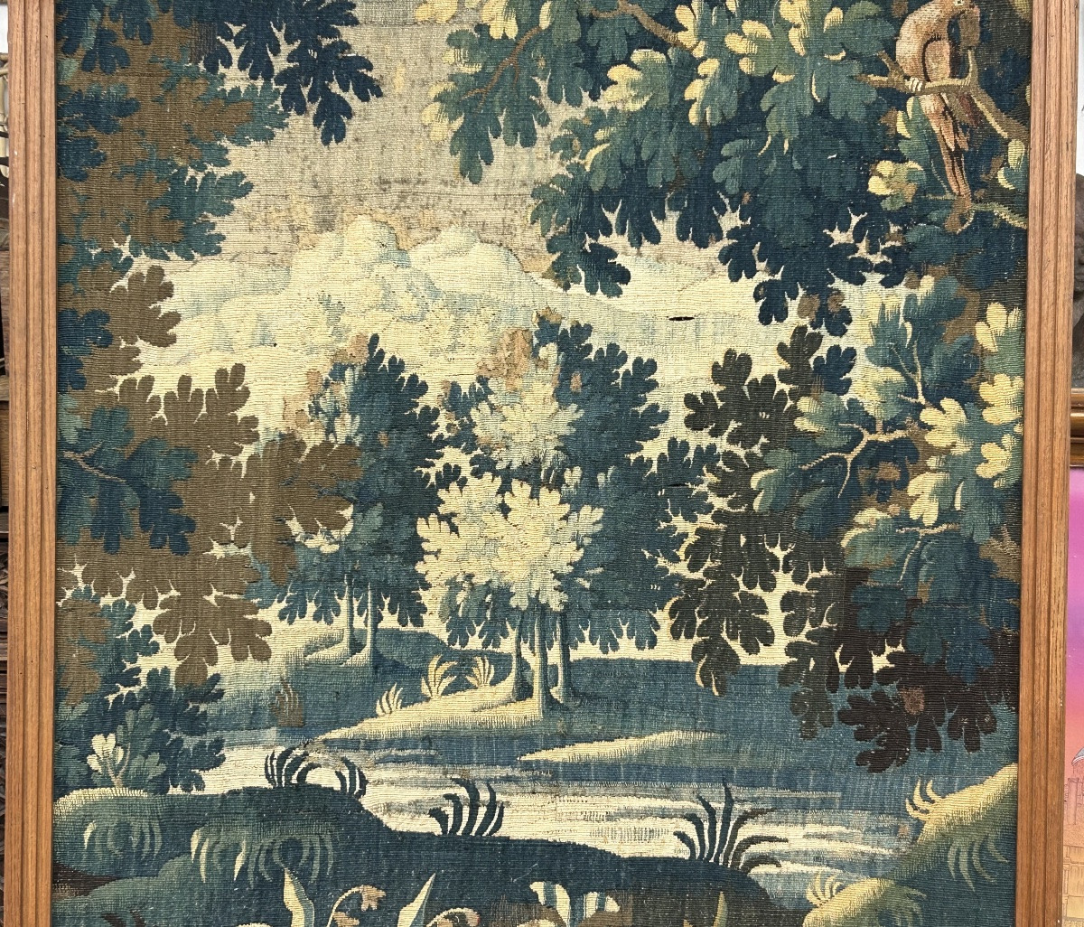 Greenery - Tapestry From The Royal Aubusson Manufactory, 18th Century, H 231 Cm-photo-2