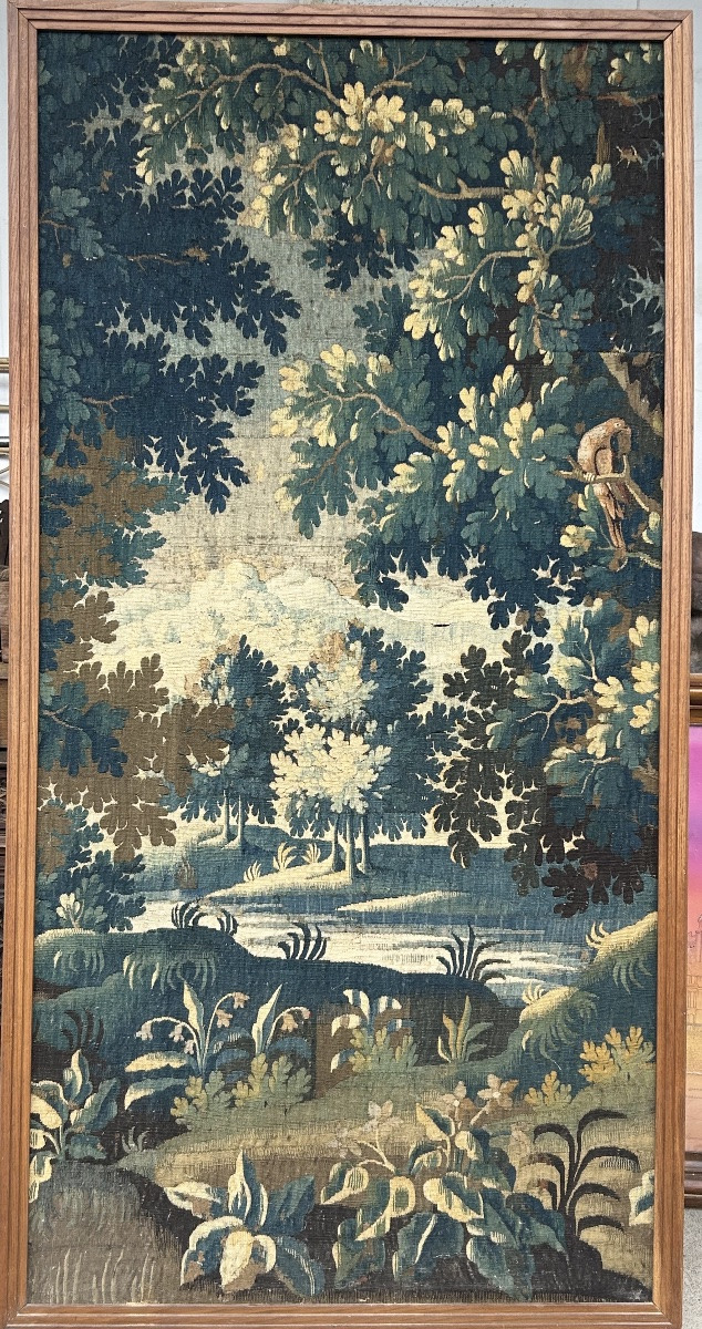 Greenery - Tapestry From The Royal Aubusson Manufactory, 18th Century, H 231 Cm-photo-4