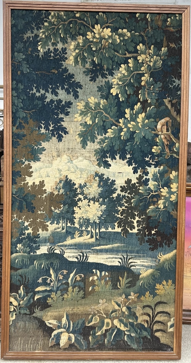 Greenery - Tapestry From The Royal Aubusson Manufactory, 18th Century, H 231 Cm