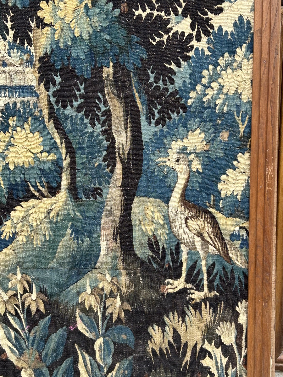 Verdure - Tapisserie Manufacture Royale D’aubusson D’époque XVIIIème Siècle H 231 Cm-photo-3