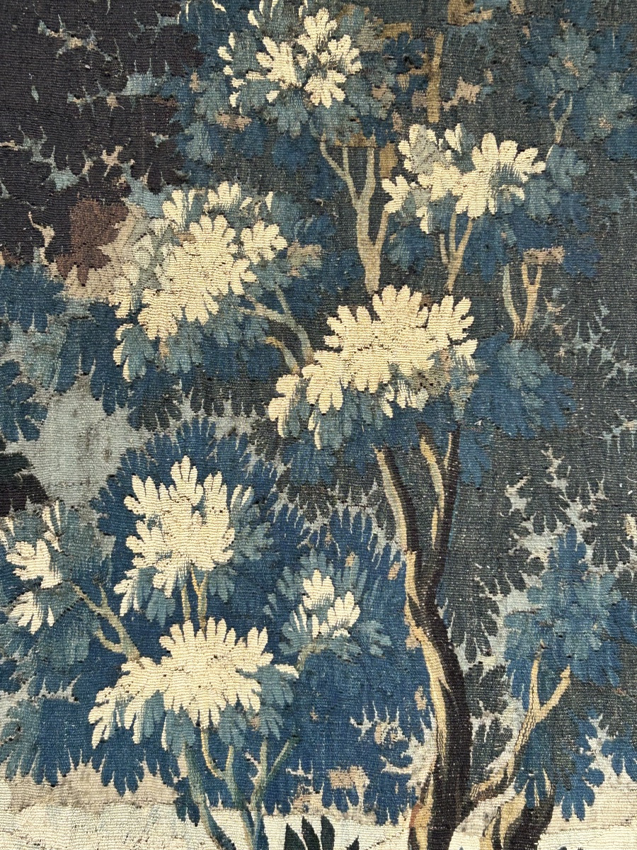 Verdure - Tapisserie Manufacture Royale D’aubusson D’époque XVIIIème Siècle H 231 Cm-photo-1