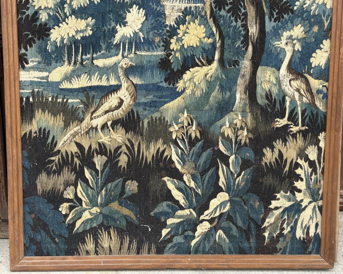 Verdure - Tapisserie Manufacture Royale D’aubusson D’époque XVIIIème Siècle H 231 Cm-photo-2