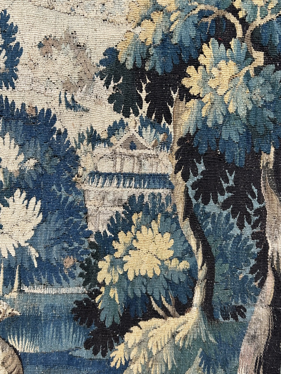 Verdure - Tapisserie Manufacture Royale D’aubusson D’époque XVIIIème Siècle H 231 Cm-photo-7