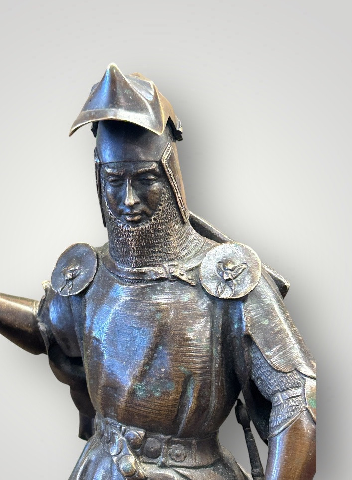 Emmanuel Frèmiet Paris (1824-1910) Bronze « le Duc D’orleans à Cheval » -photo-4