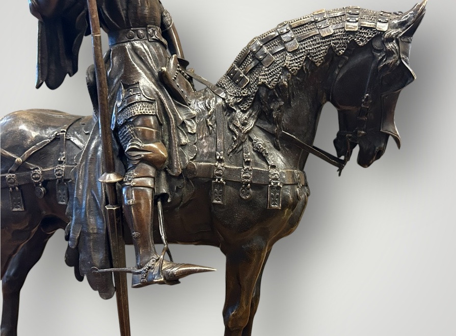 Emmanuel Frèmiet Paris (1824-1910) Bronze « le Duc D’orleans à Cheval » -photo-2