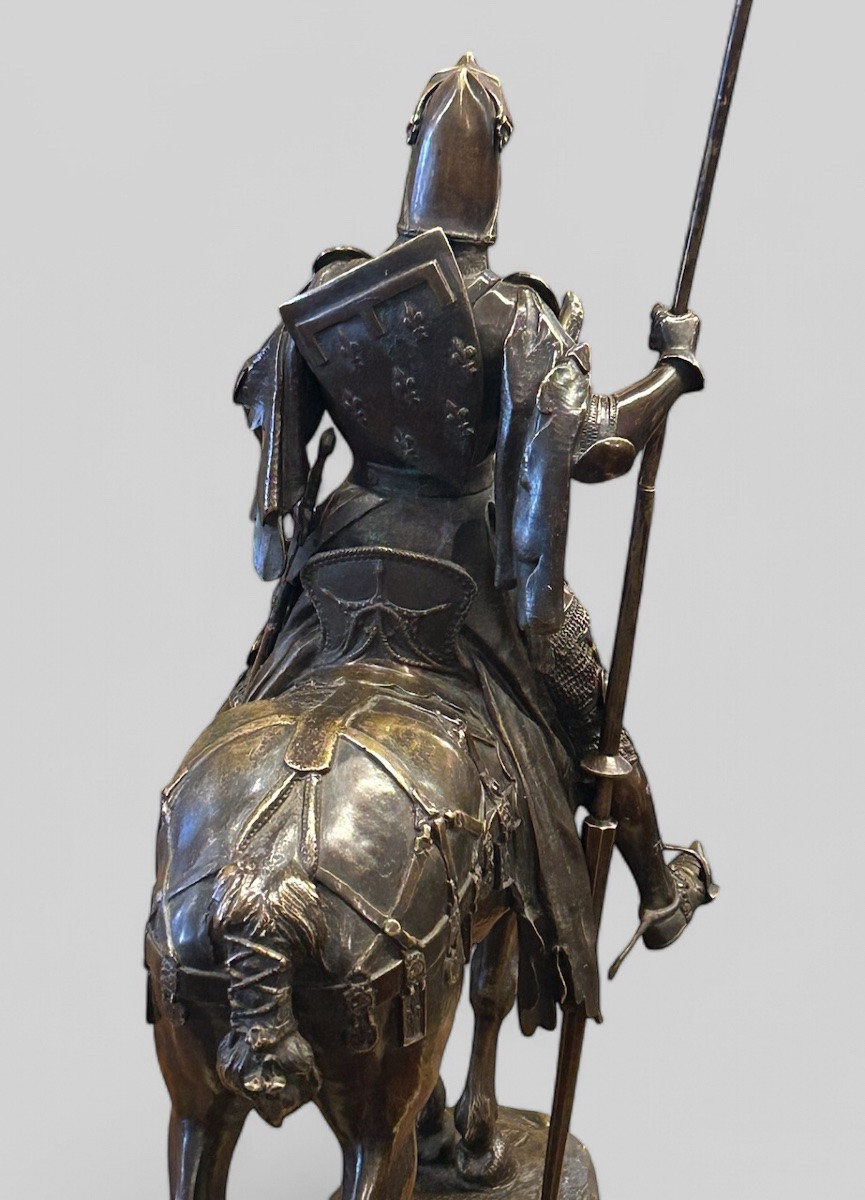 Emmanuel Frèmiet Paris (1824-1910) Bronze « le Duc D’orleans à Cheval » -photo-3