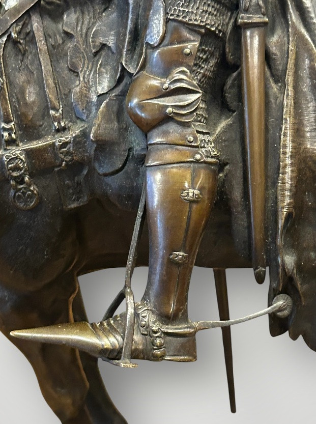 Emmanuel Frèmiet Paris (1824-1910) Bronze « le Duc D’orleans à Cheval » -photo-6
