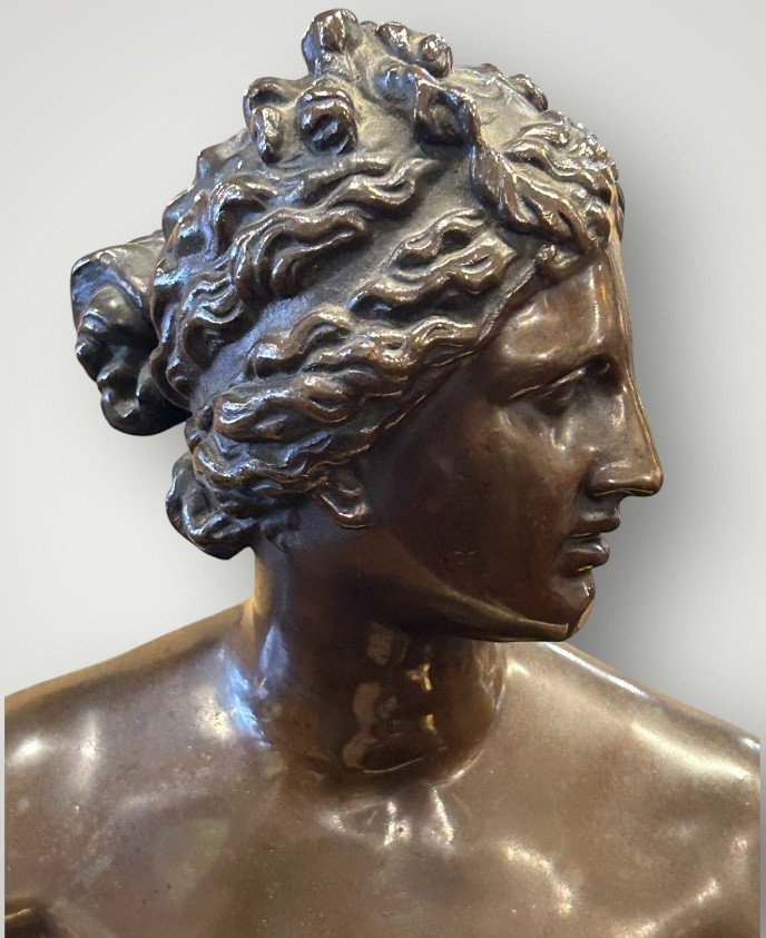 The Venus De Medici - Large Bronze After The Antique - Barbedienne Cast 19th Century. H 65 Cm-photo-4