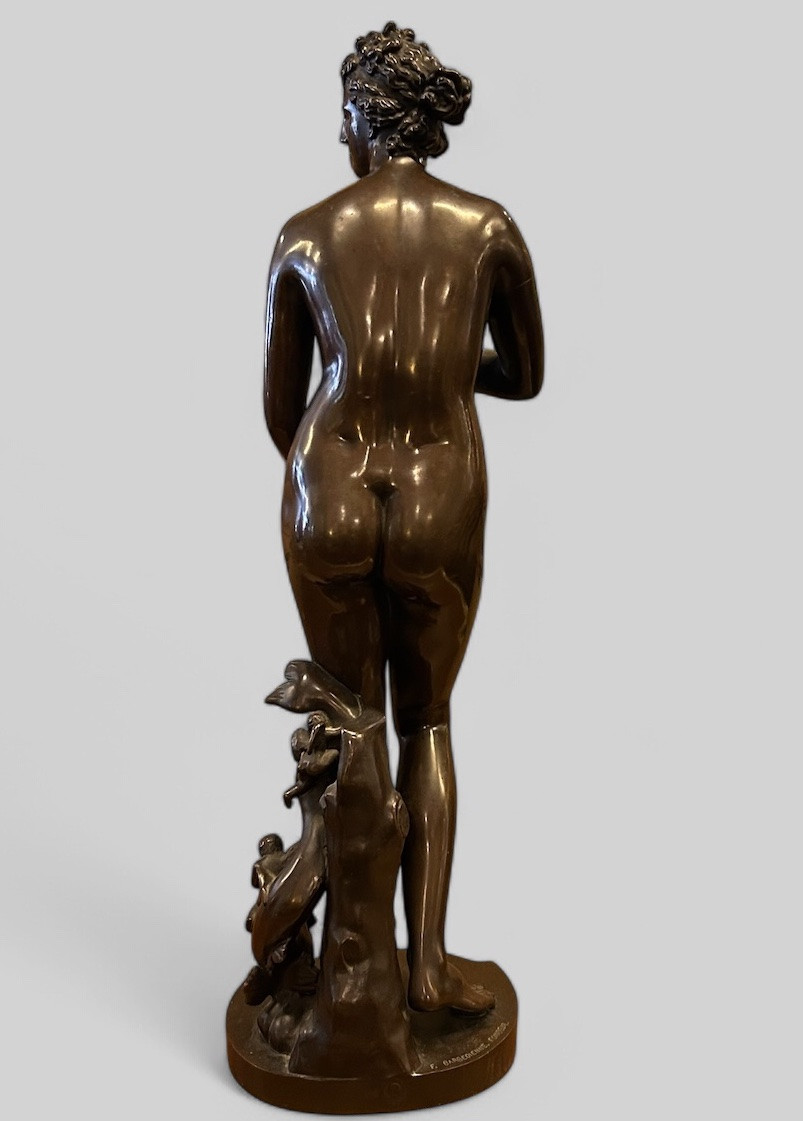 The Venus De Medici - Large Bronze After The Antique - Barbedienne Cast 19th Century. H 65 Cm-photo-3