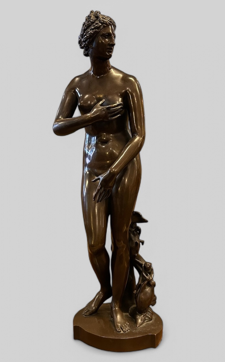 The Venus De Medici - Large Bronze After The Antique - Barbedienne Cast 19th Century. H 65 Cm
