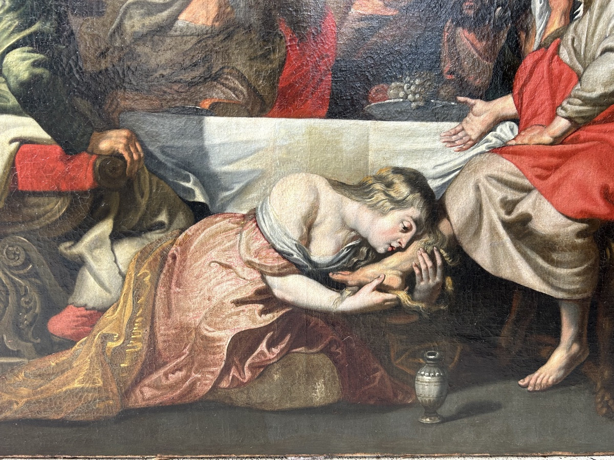 Flemish School, 17th Century, Follower Of Peter Paul Rubens - The Supper At Simon The Pharisee's -photo-2