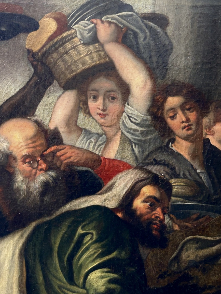 Flemish School, 17th Century, Follower Of Peter Paul Rubens - The Supper At Simon The Pharisee's -photo-4