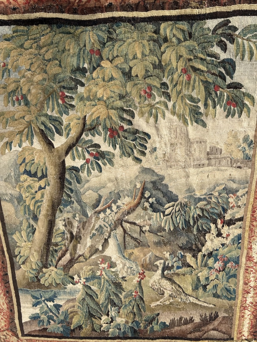 Verdure - Large Tapestry From The Royal Aubusson Manufactory, 18th Century -photo-7