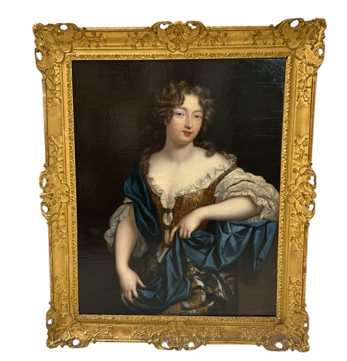 Portrait Of A Woman, 17th Century, Oil On Canvas - H 113 Cm -photo-2