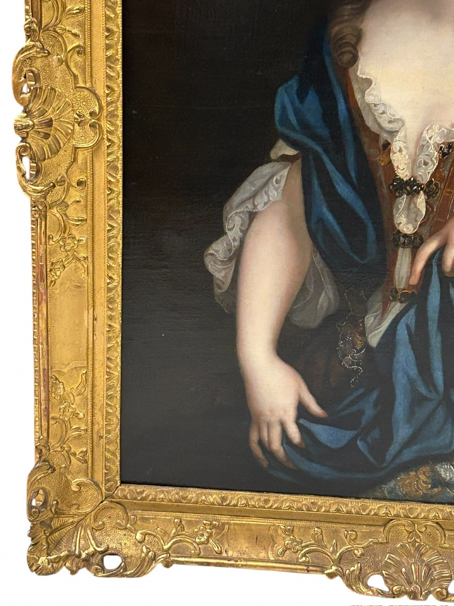 Portrait Of A Woman, 17th Century, Oil On Canvas - H 113 Cm -photo-7
