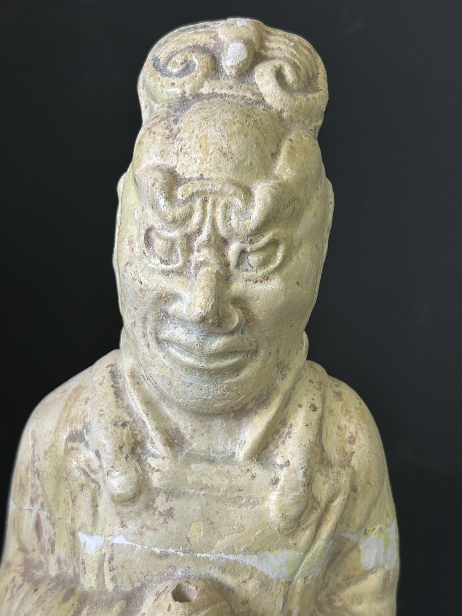 Sculpture statue funéraire en céramique de la Chine époque Sui ( 581-618) -dynastie Tang N°1-photo-2