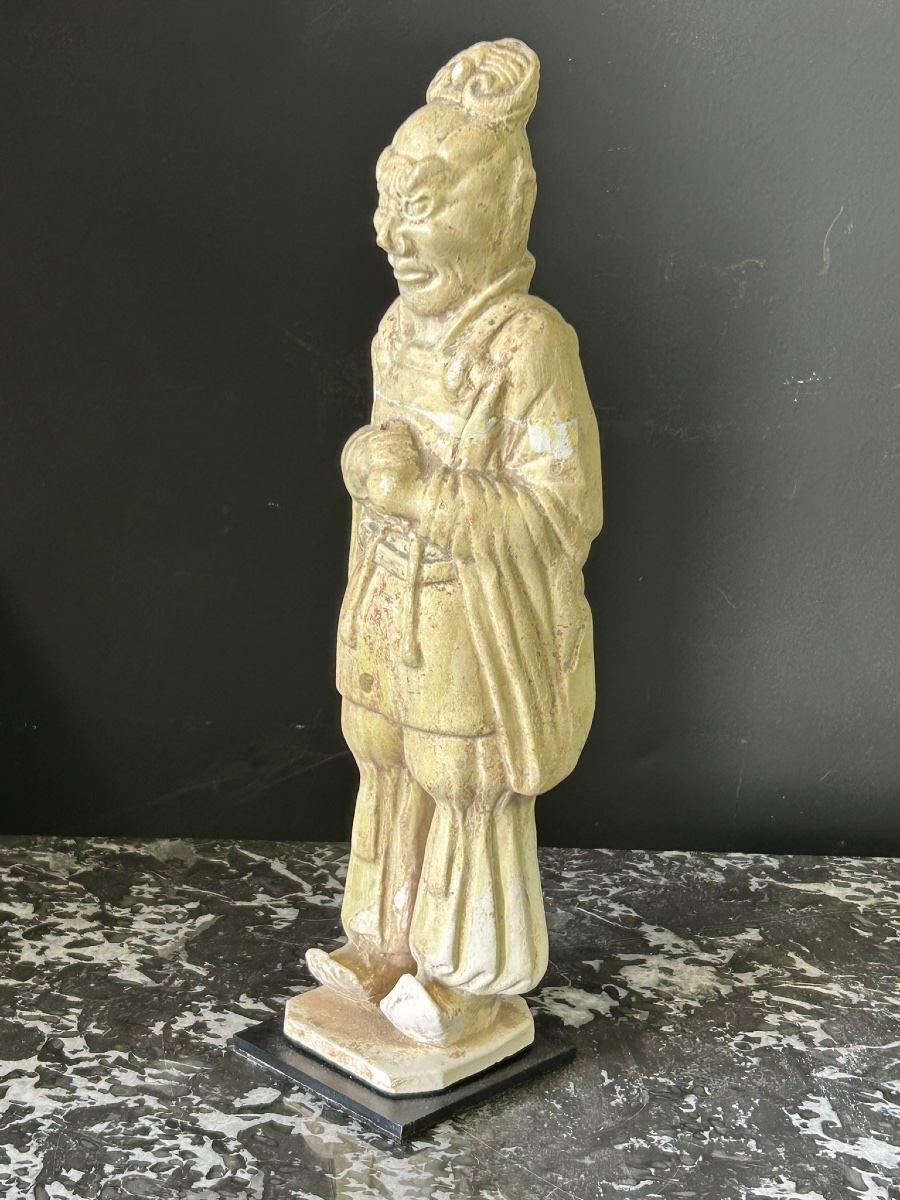 Sculpture statue funéraire en céramique de la Chine époque Sui ( 581-618) -dynastie Tang N°1-photo-5
