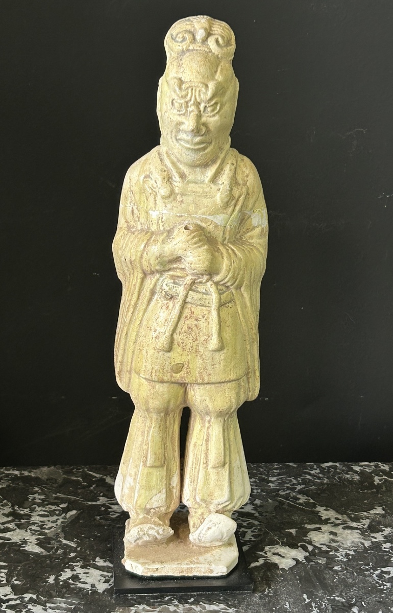 Sculpture statue funéraire en céramique de la Chine époque Sui ( 581-618) -dynastie Tang N°1