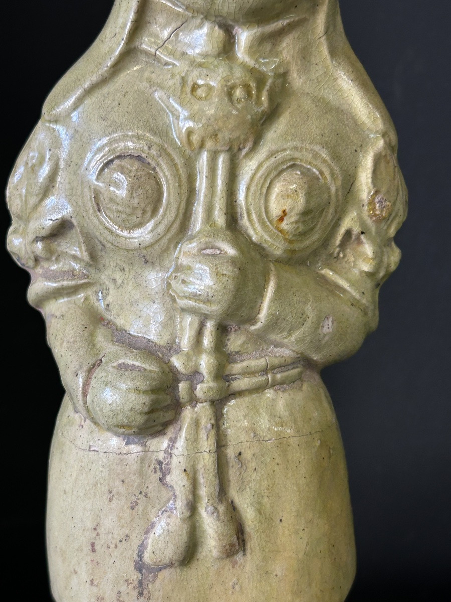 Ceramic Funerary Statue Sculpture From China, Sui Period (581-618) - Tang Dynasty - No. 2-photo-3