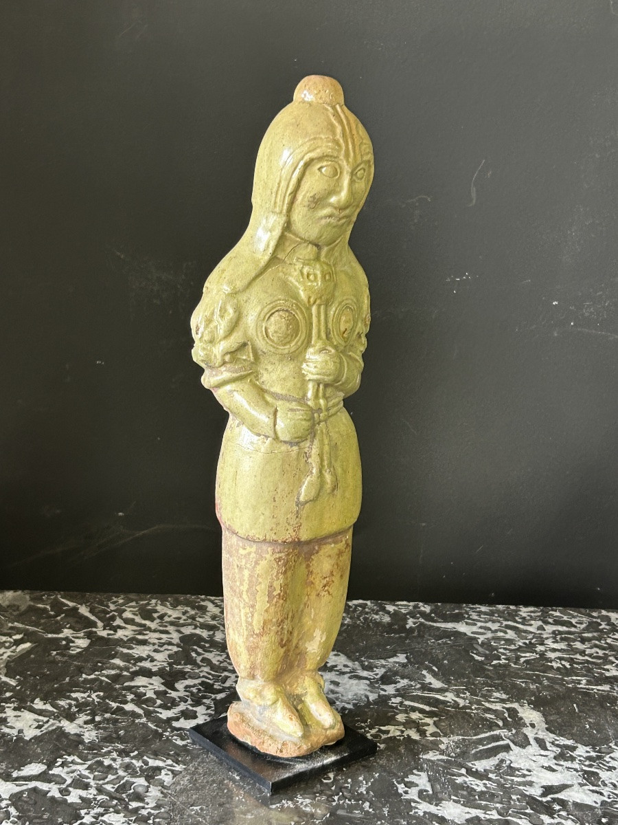 Ceramic Funerary Statue Sculpture From China, Sui Period (581-618) - Tang Dynasty - No. 2-photo-1