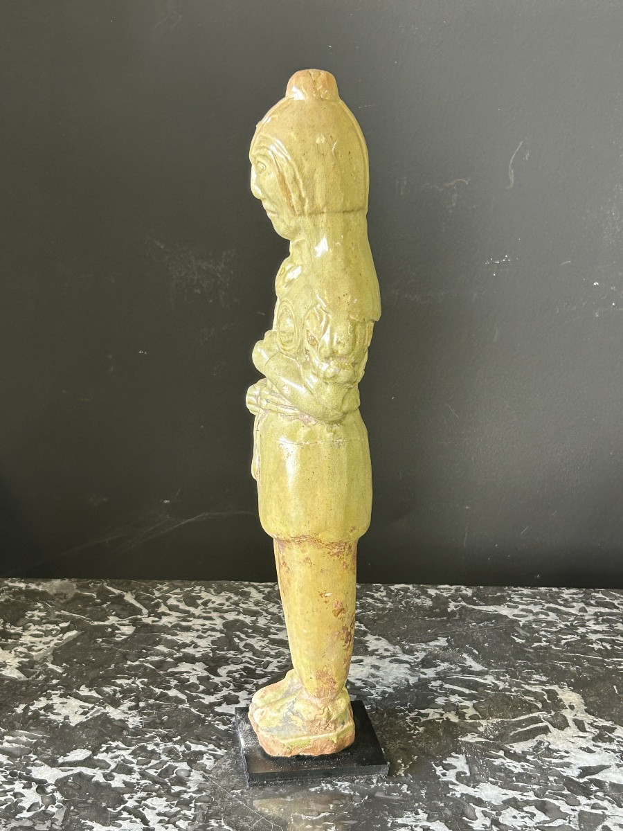 Ceramic Funerary Statue Sculpture From China, Sui Period (581-618) - Tang Dynasty - No. 2-photo-4