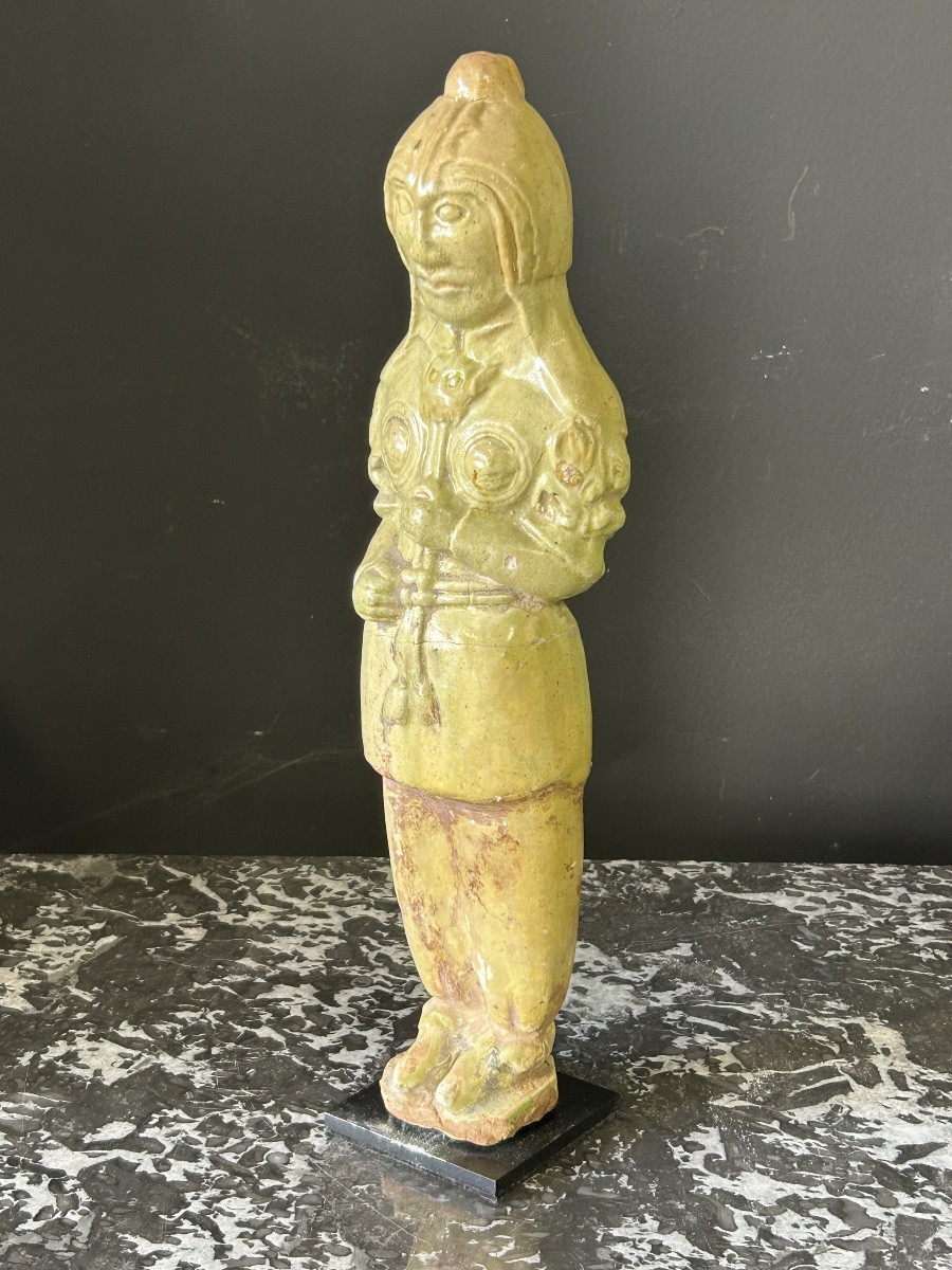 Ceramic Funerary Statue Sculpture From China, Sui Period (581-618) - Tang Dynasty - No. 2-photo-5