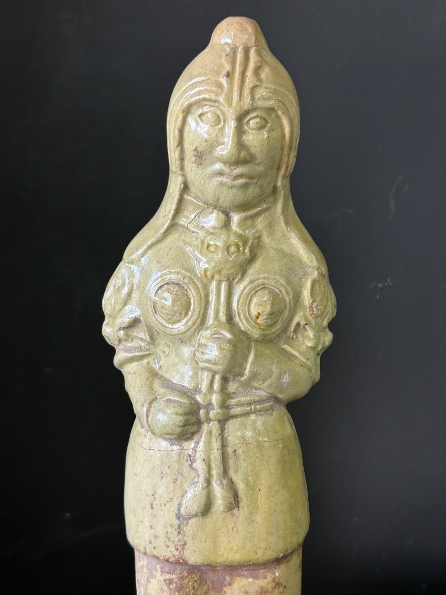 Ceramic Funerary Statue Sculpture From China, Sui Period (581-618) - Tang Dynasty - No. 2-photo-7
