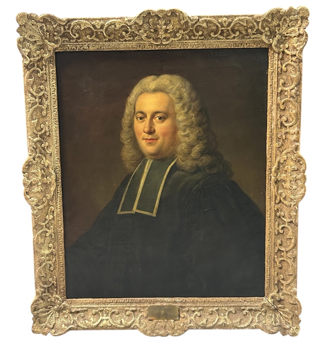 Portrait Of A Magistrate From The 18th Century - Oil On Canvas Gm Crespi (1671-1748)