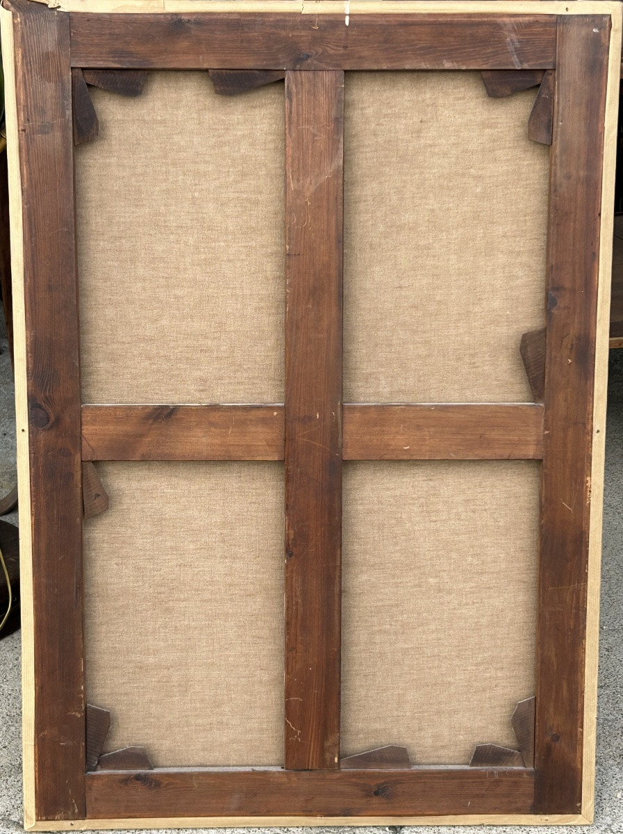 Portrait de femme et de son fils époque Directoire - Empire - H 92 cm - huile sur toile -photo-6