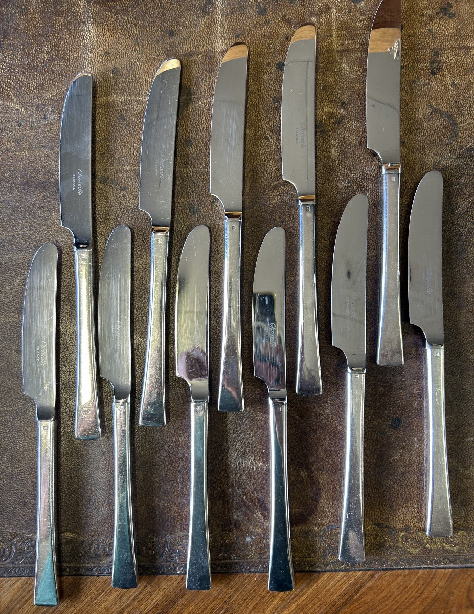 Christofle Concorde Model 98-piece Cutlery Set Circa 1975-photo-5