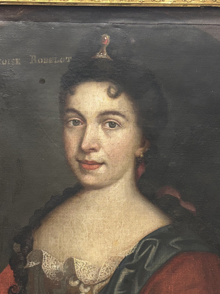 Portrait Of A Woman From The 17th Century Presenting A Miniature Of Her Child -photo-4