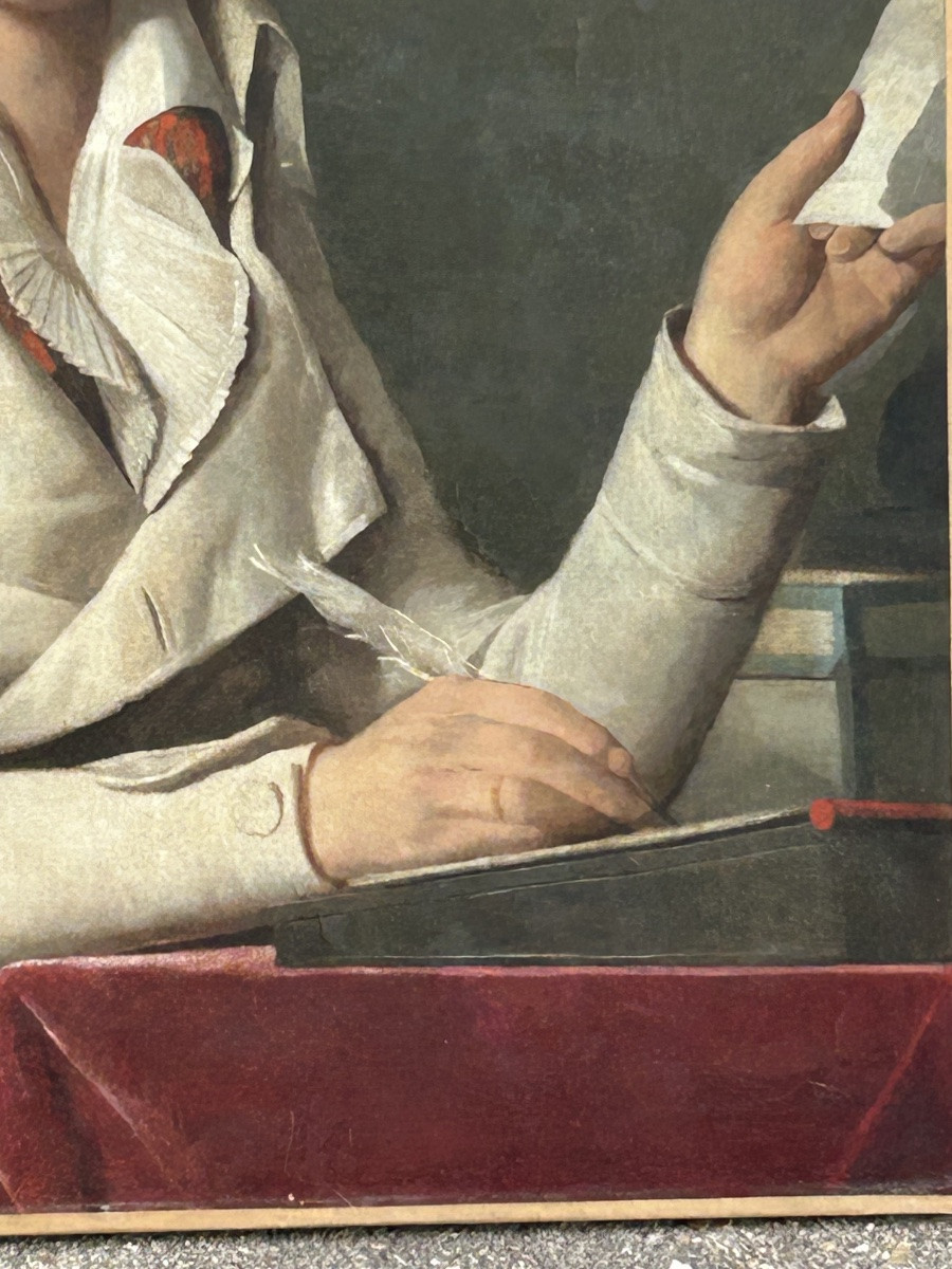 Presumed Portrait Of Monsieur Dulong (1785-1838) Oil On Canvas From The Directoire - Empire Period -photo-4