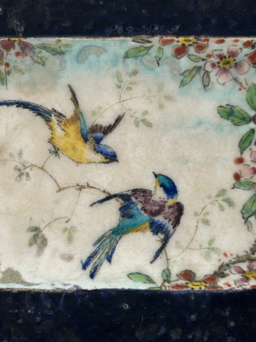 Théodore Deck - Earthenware Ashtray With Bird Decoration - Ceramic -photo-3
