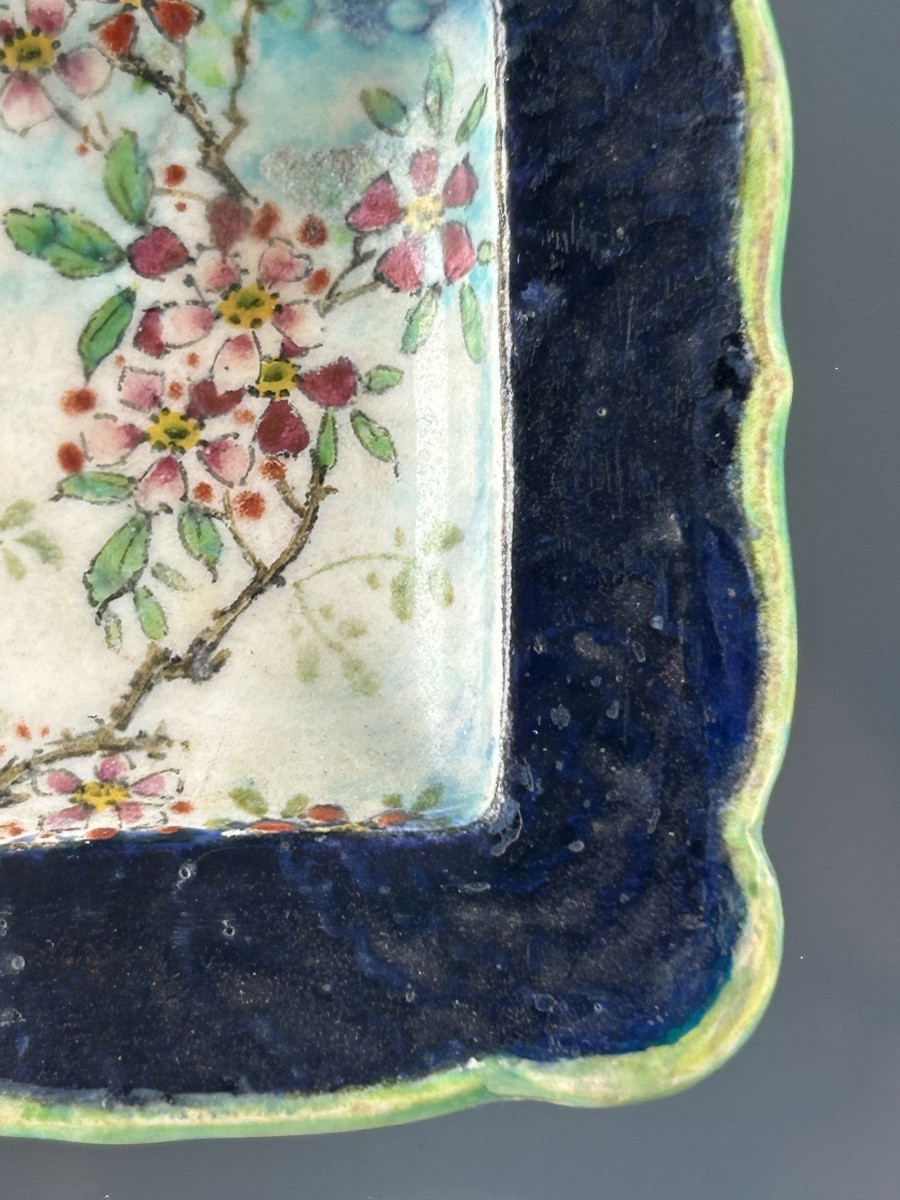 Théodore Deck - Earthenware Ashtray With Bird Decoration - Ceramic -photo-4