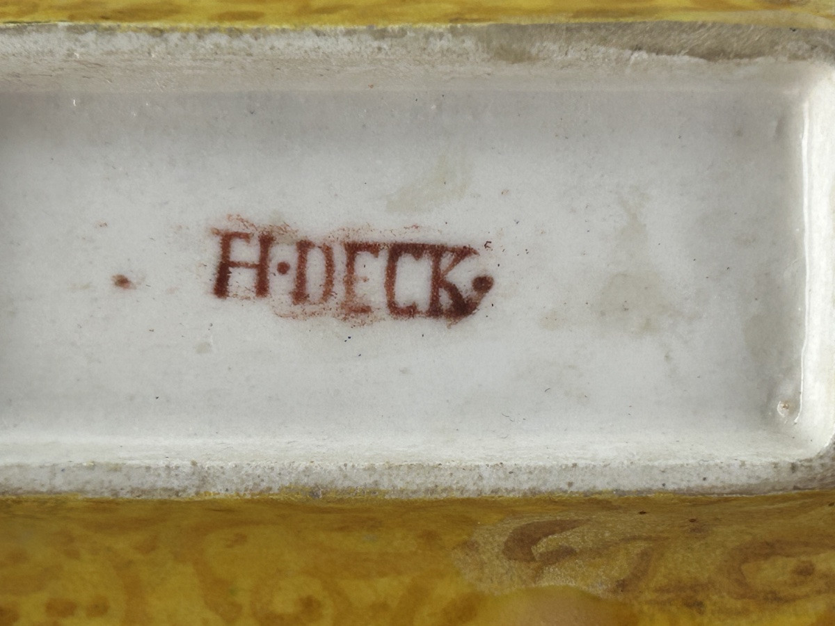 Théodore Deck - Earthenware Ashtray With Bird Decoration - Ceramic -photo-4