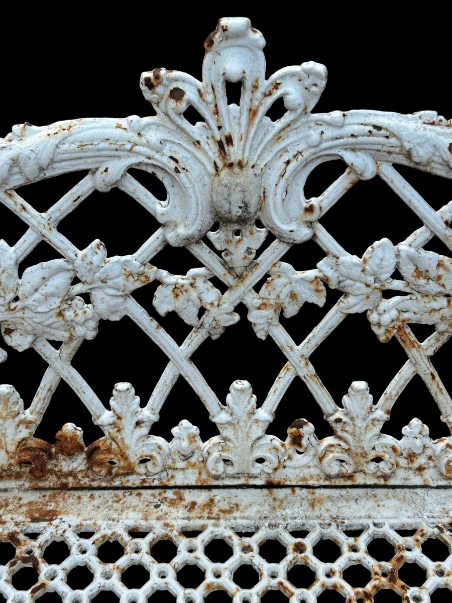  Victorian Style Cast Iron Garden Bench From The Late 19th Or Early 20th Century - Bench -photo-6