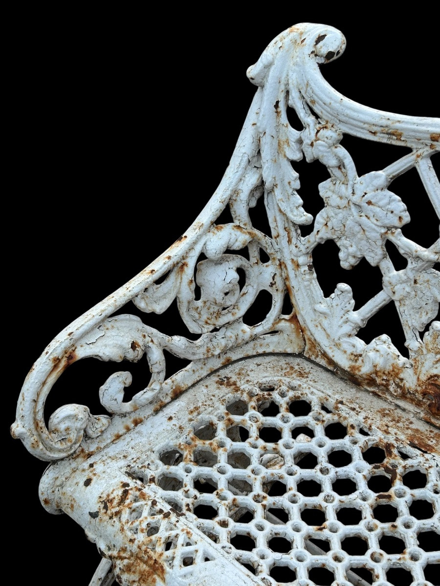  Victorian Style Cast Iron Garden Bench From The Late 19th Or Early 20th Century - Bench -photo-7